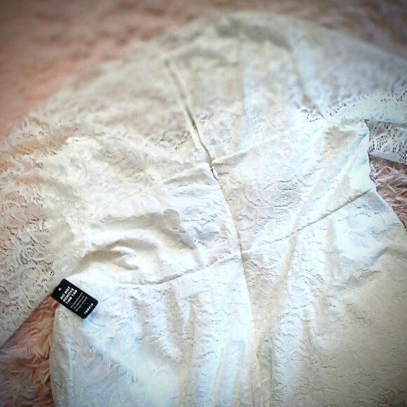 NWT Torrid Ivory Strech Lace Wedding Dress Size 24 - Picture 14 of 14